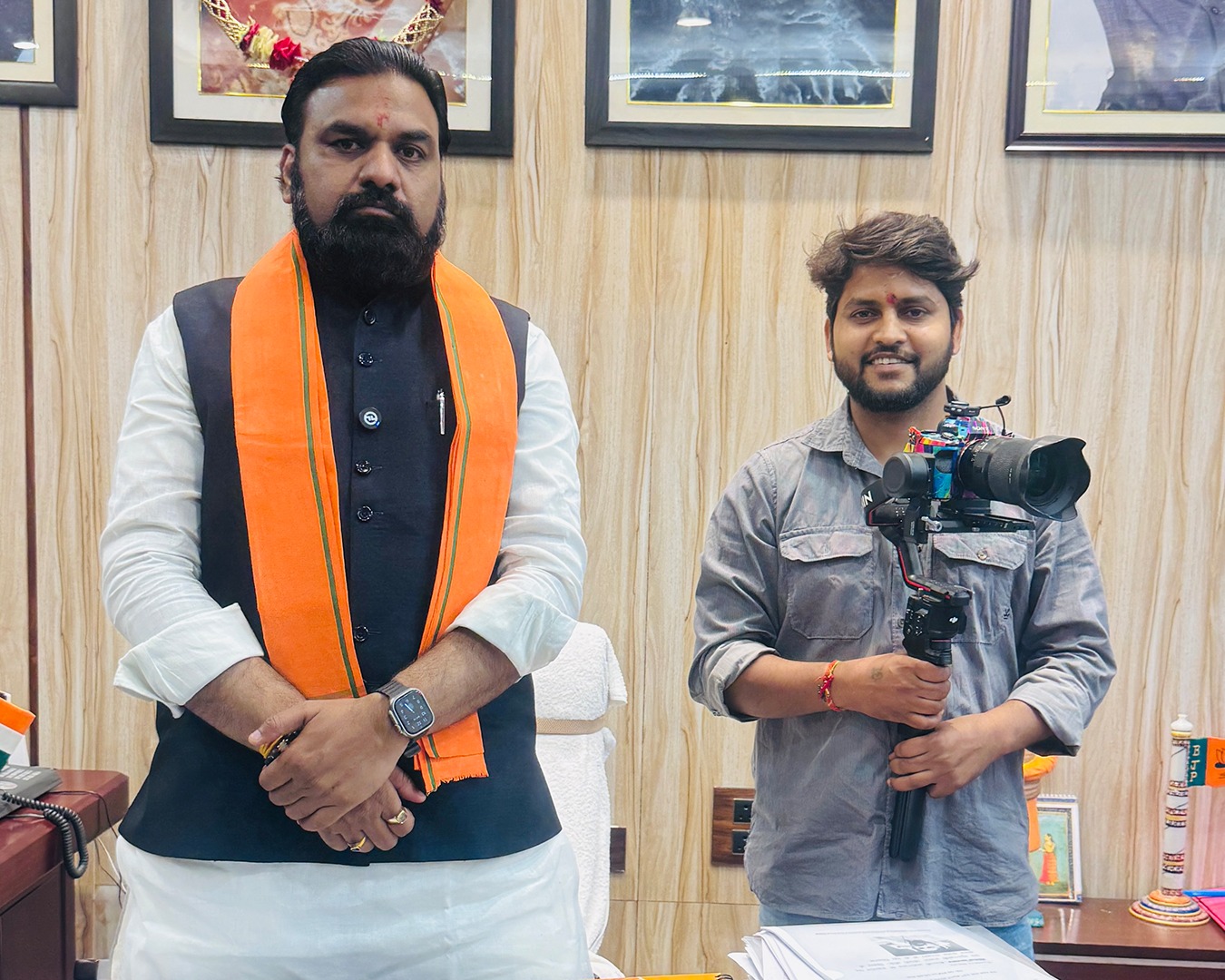 Ravi Rao with Dy.CM of Bihar, Shri Samrat Choudhary