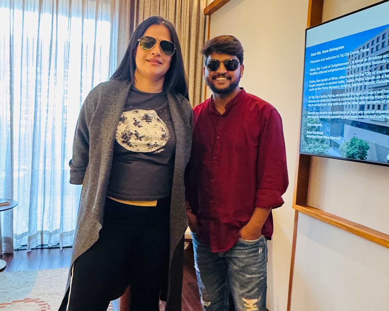 Ravi Rao with Sona Mohapatra